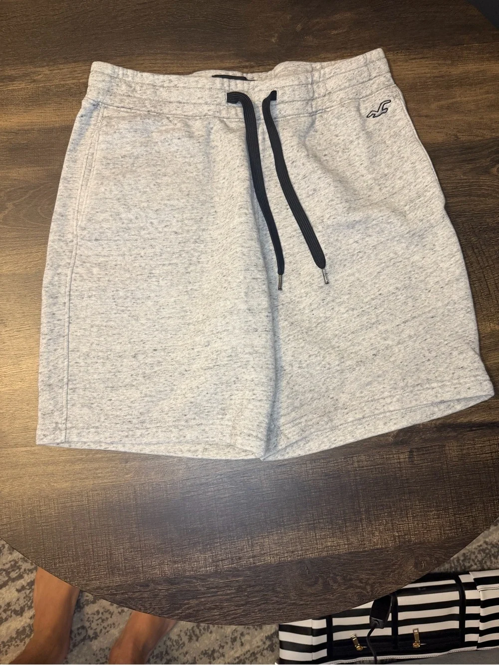 Lot of Men's Athletic Shorts Trio - Grey, Heather Blue, Light Gray